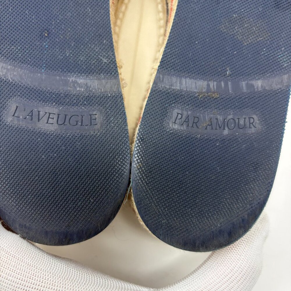 GUCCI Espadrille Sneaker Womens 38.5 / 8.5 US GUCCI Logo Prints Platform Wedge - Picture 13 of 15